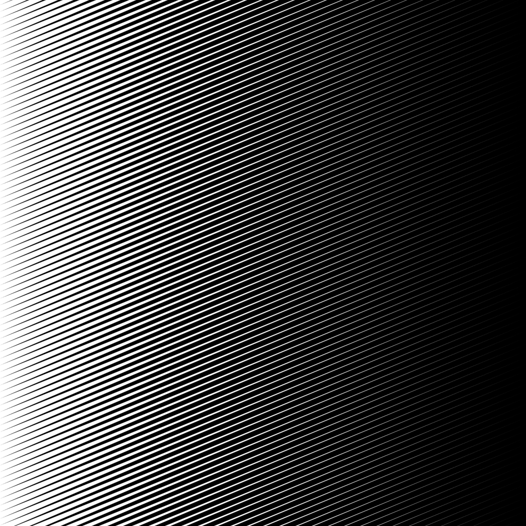 Halftone: Gradient test: Line screen: Single line