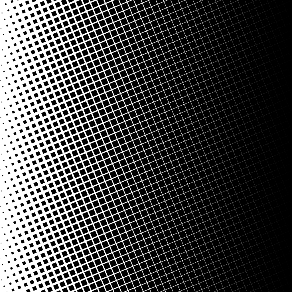 Halftone: Gradient test: Dot screen: Square solid dots