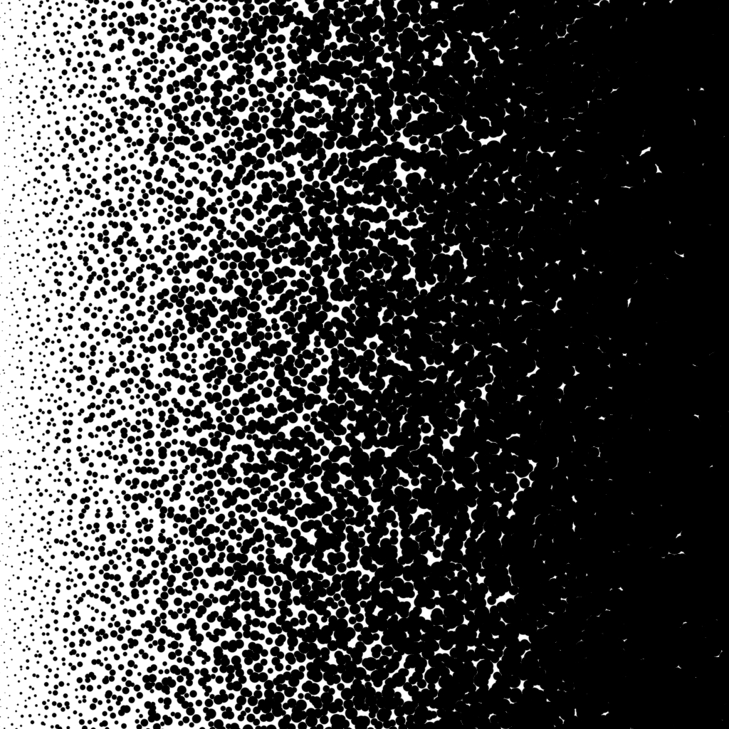 Halftone: Gradient test: Stipple size
