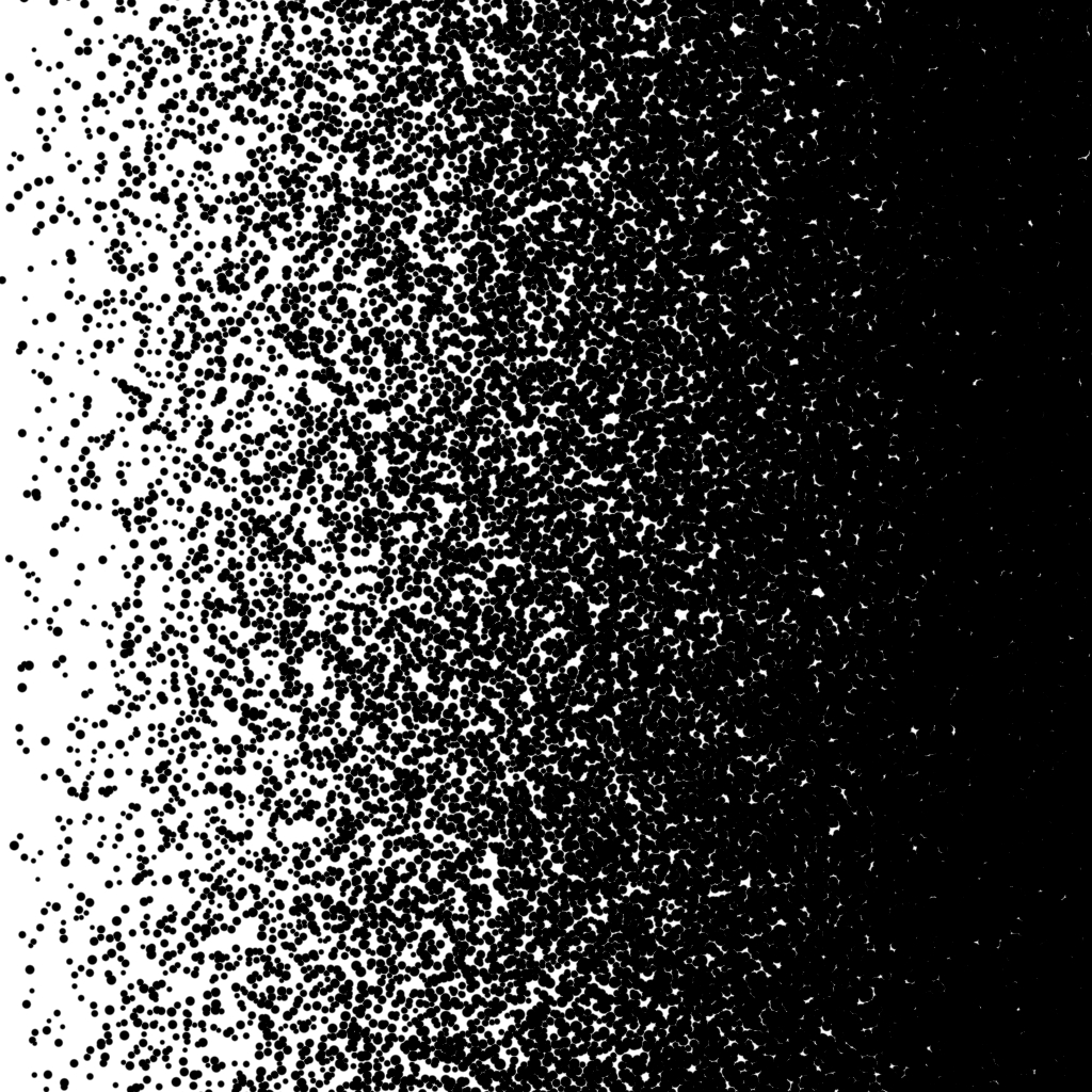 Halftone: Gradient test: Stipple density